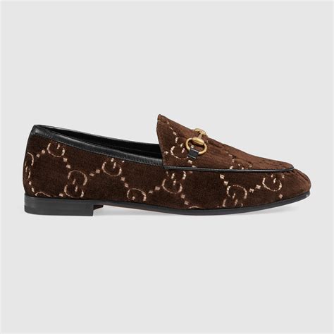 gucci velvet loafers women's